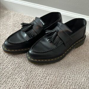 Dr Marten Black Tassel Loafers